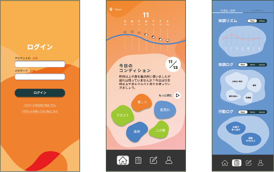 C向け体調記録用Webアプリ